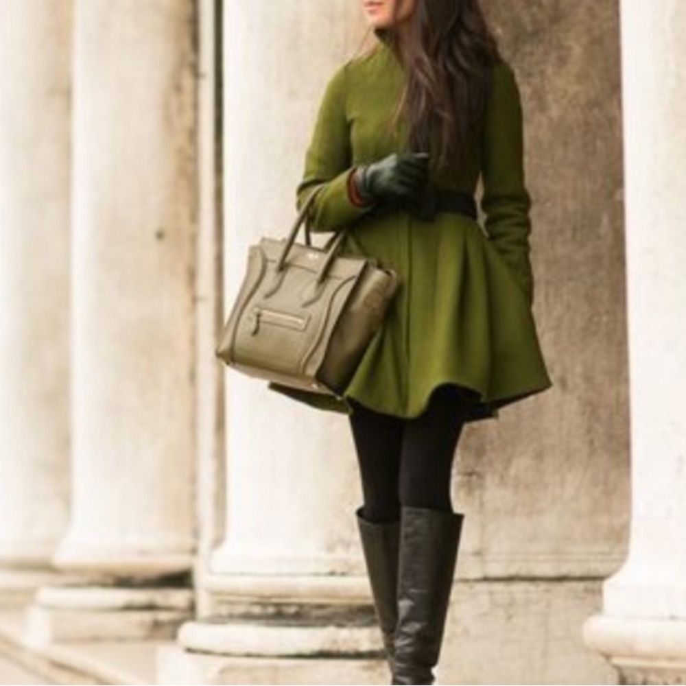 Loeffler Randall Olive Green Jacket
